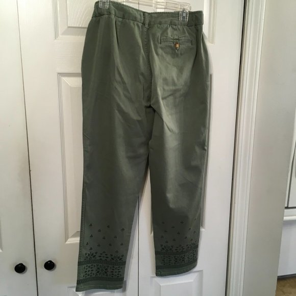Coldwater Creek Embroidered Chino Pants - Picture 7 of 9